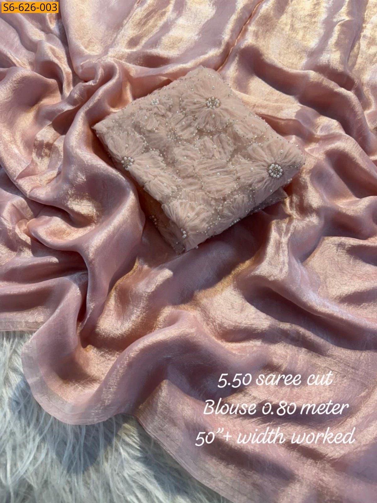 Fandy satin silk saree