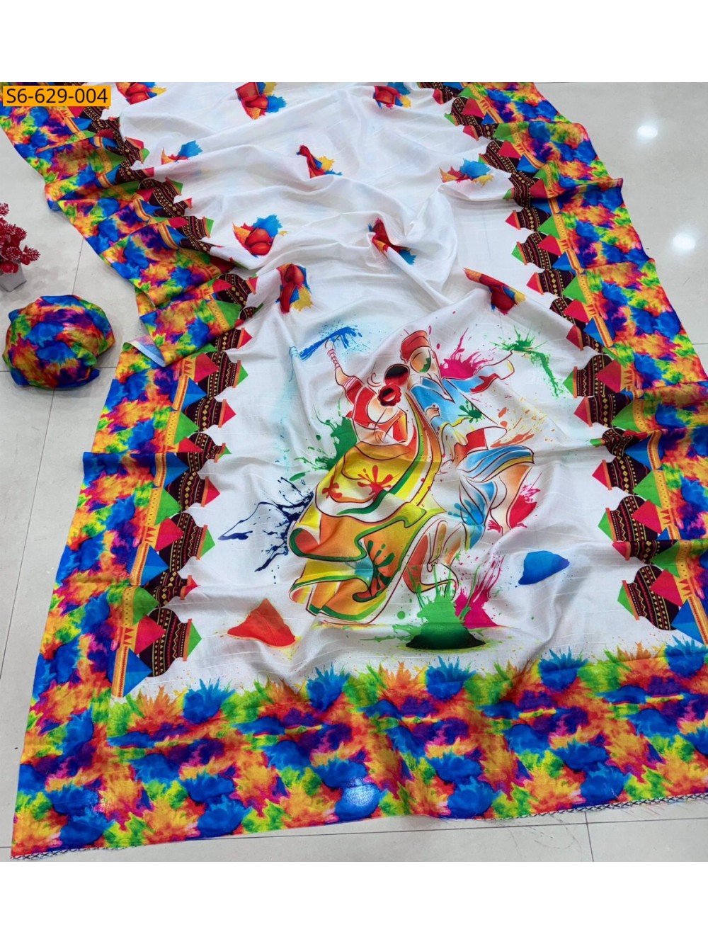 Fancy tussar silk saree