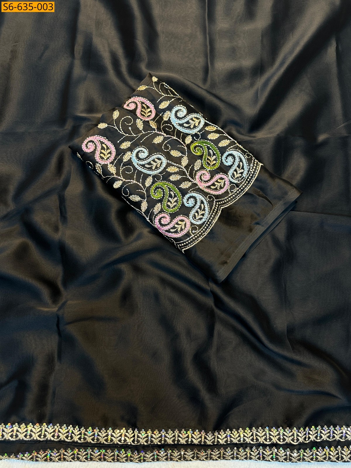 Black Rangoli Silk Sarees