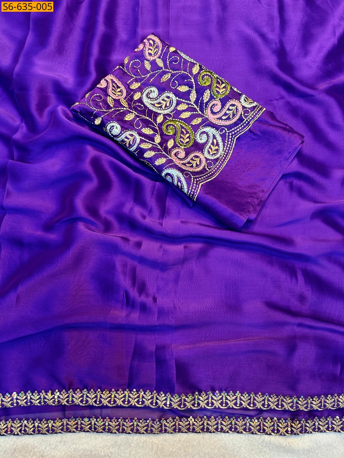 Violet Rangoli Silk Sarees
