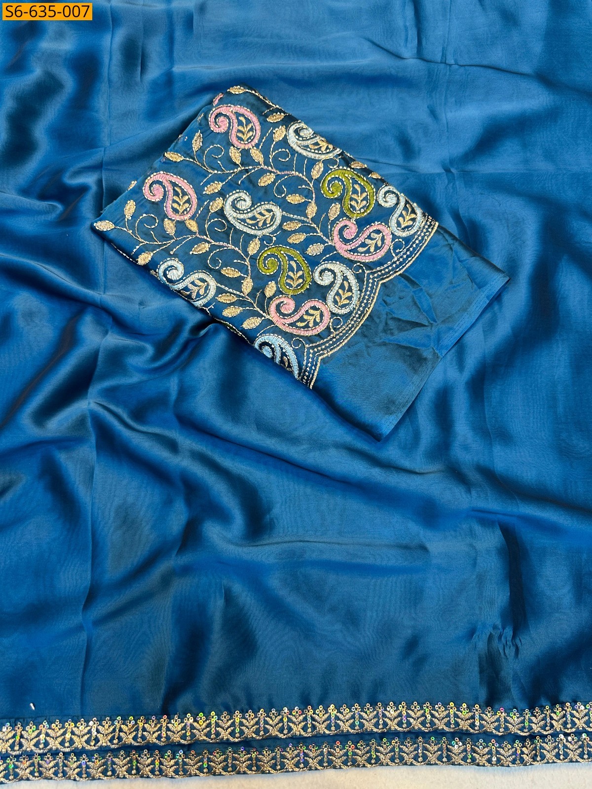 Blue Rangoli Silk Sarees