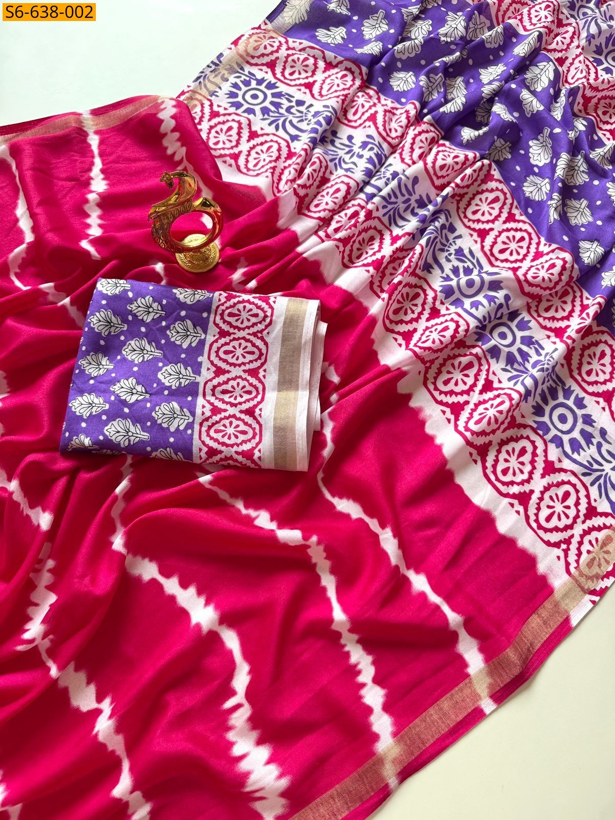 Pink Fancy Mul Cotton Sarees