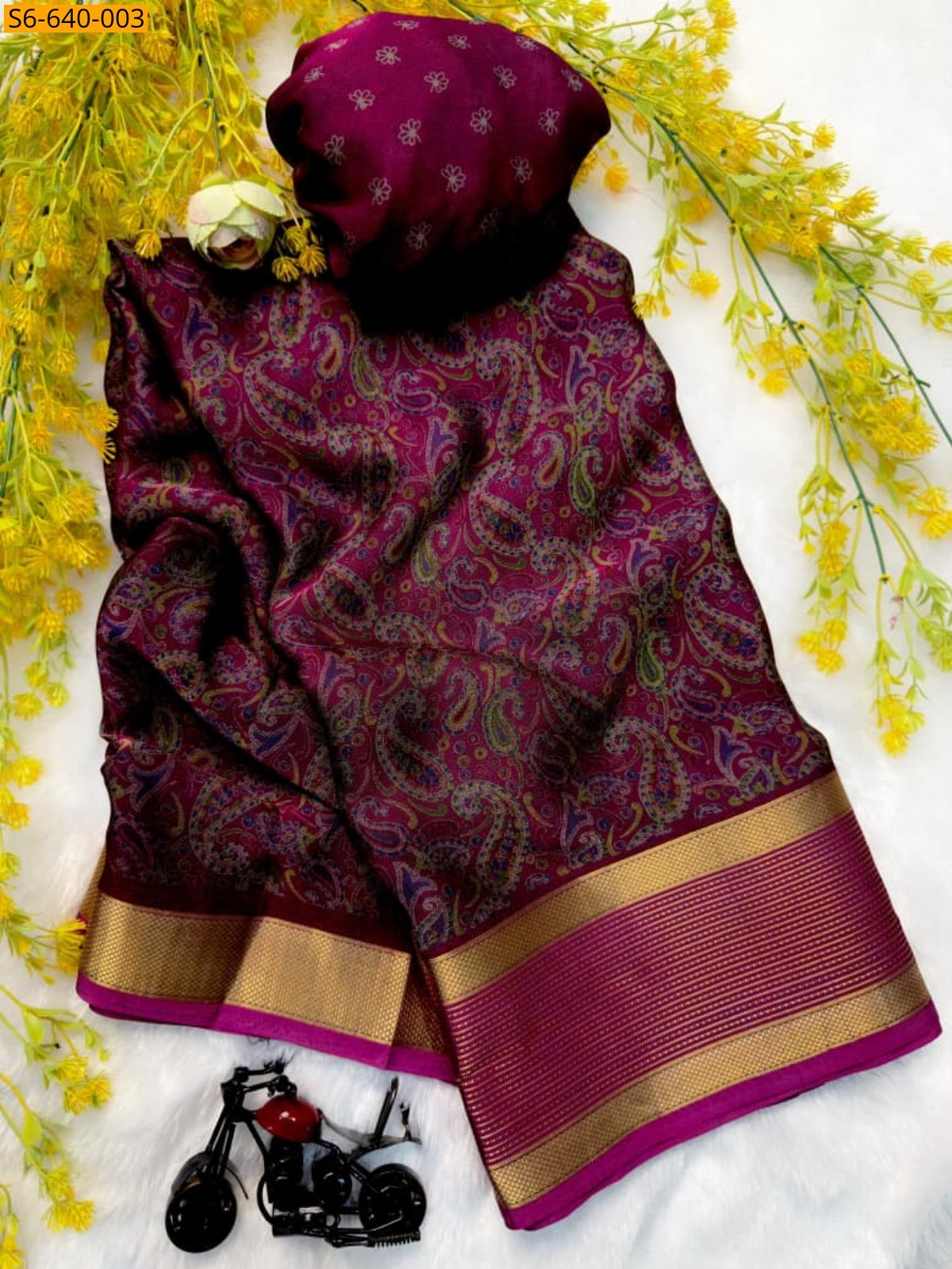 Pink Fancy Marshmellow saree