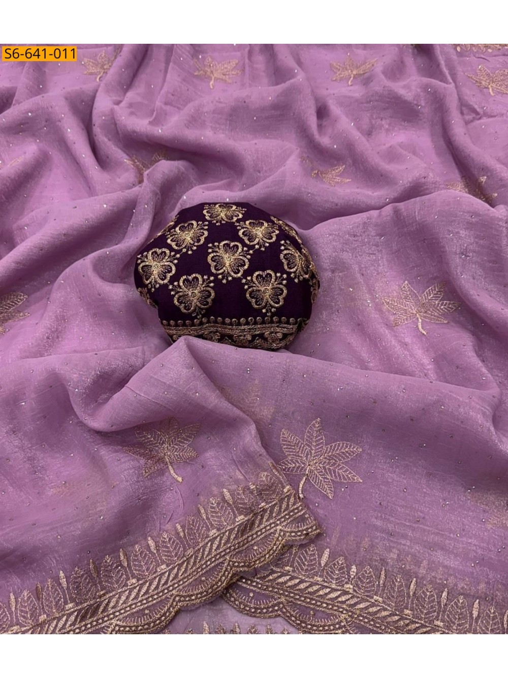 Fancy georgette silk saree