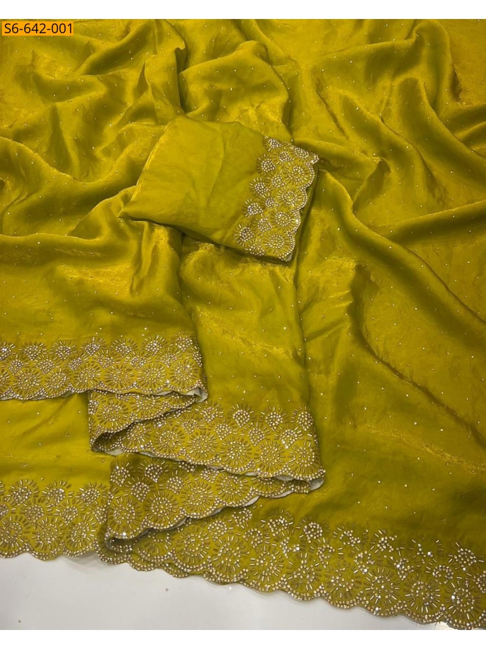 Fancy Space Soft Silk Saree