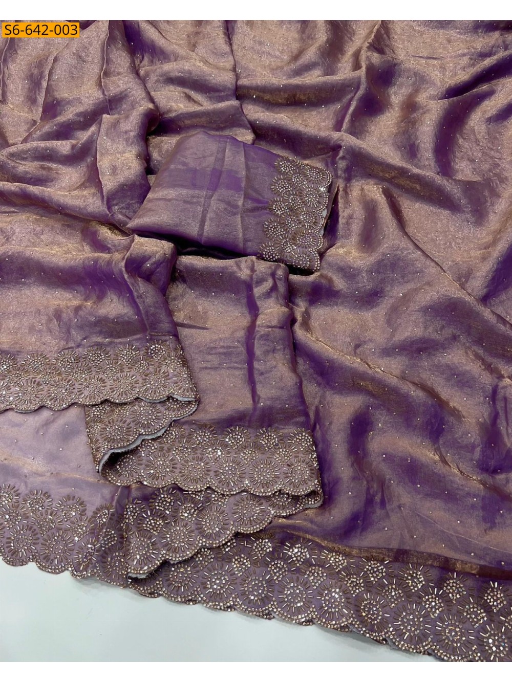 Fancy Space Soft Silk Saree