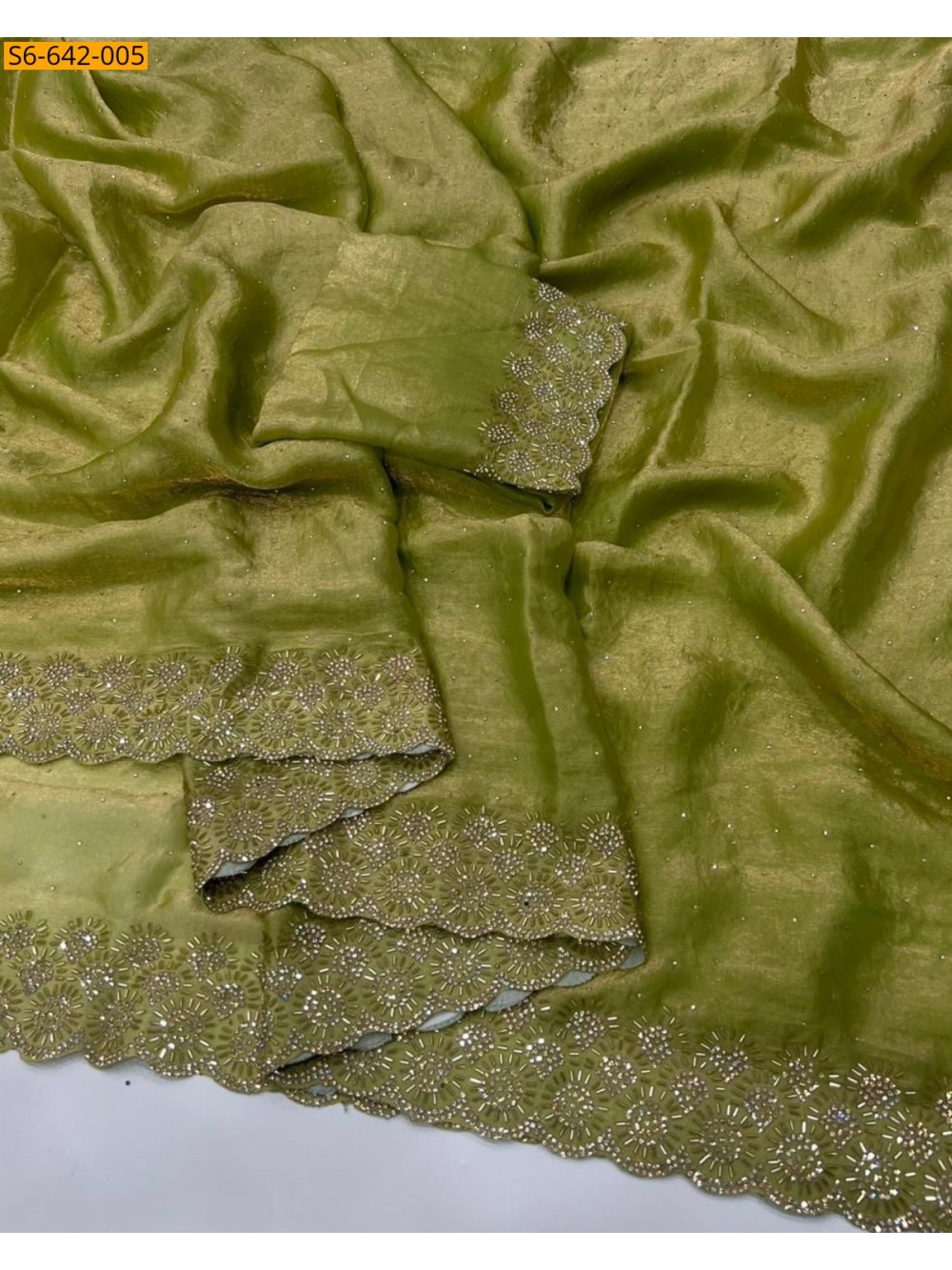 Fancy Space Soft Silk Saree