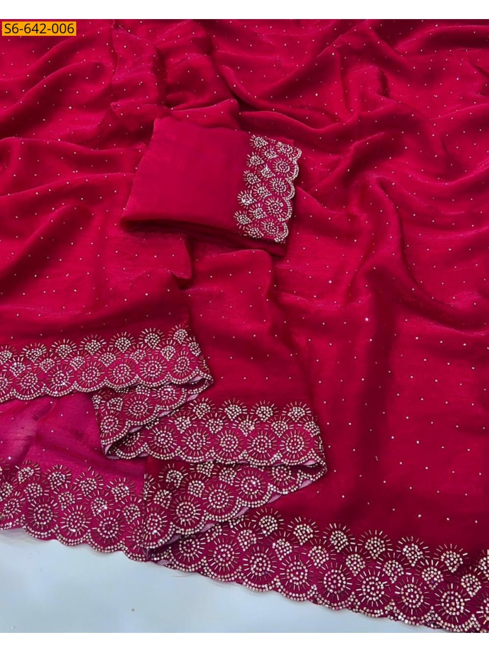 Fancy Space Soft Silk Saree