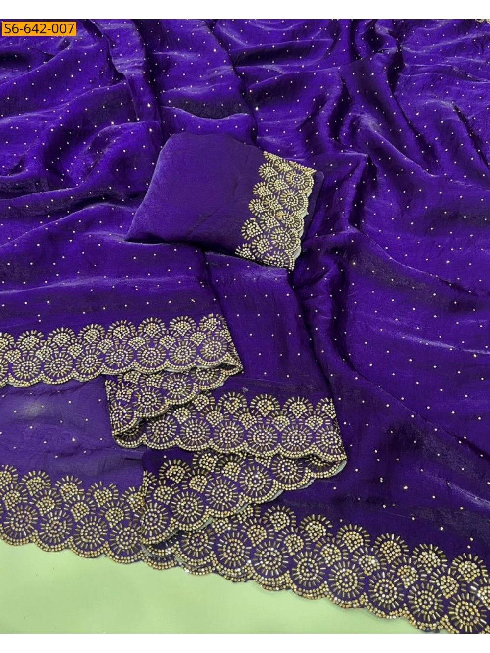 Fancy Space Soft Silk Saree