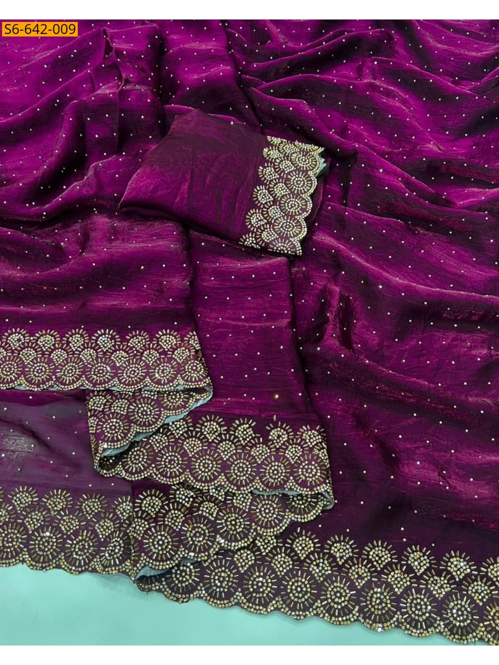 Fancy Space Soft Silk Saree