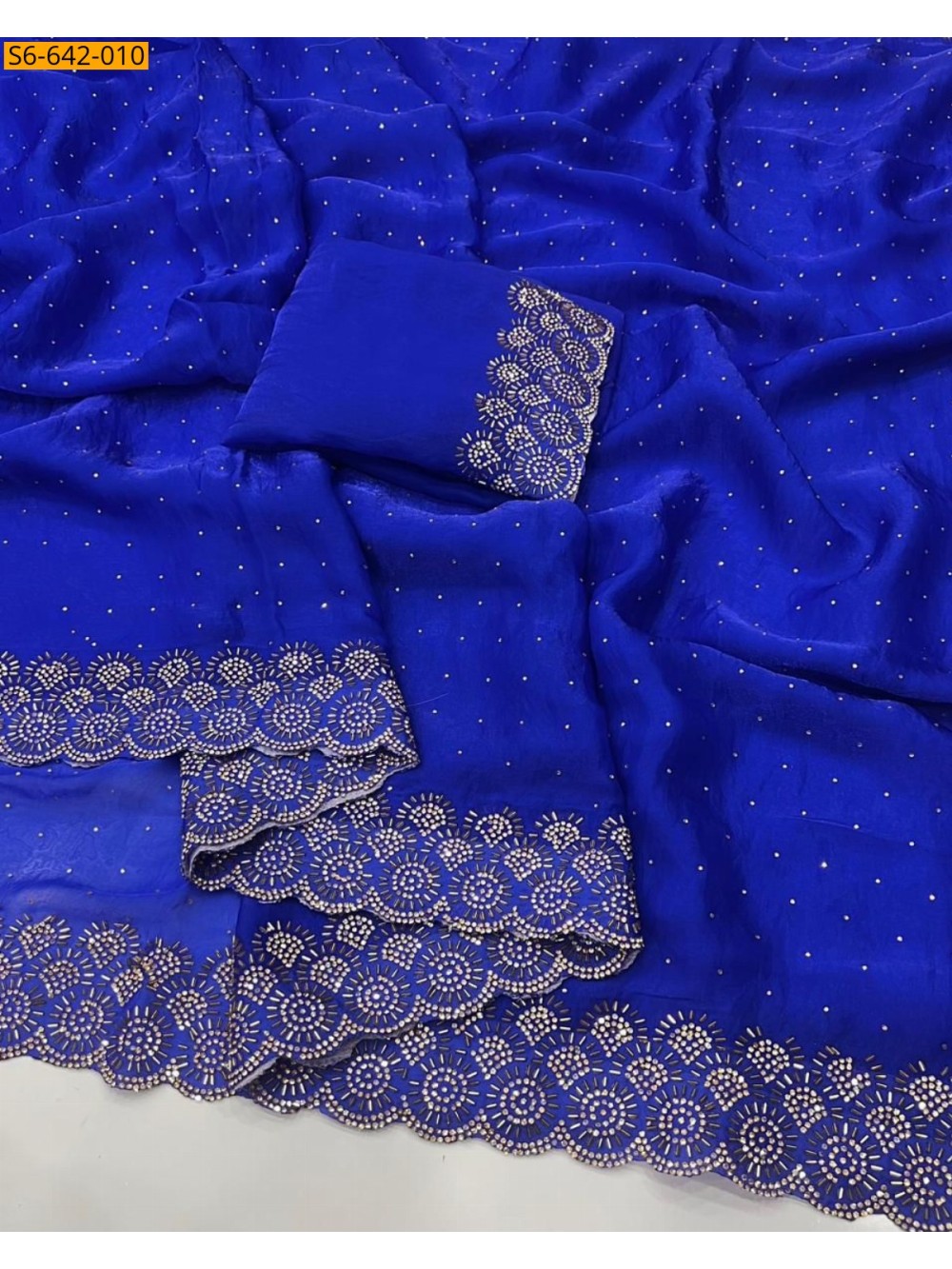 Fancy Space Soft Silk Saree
