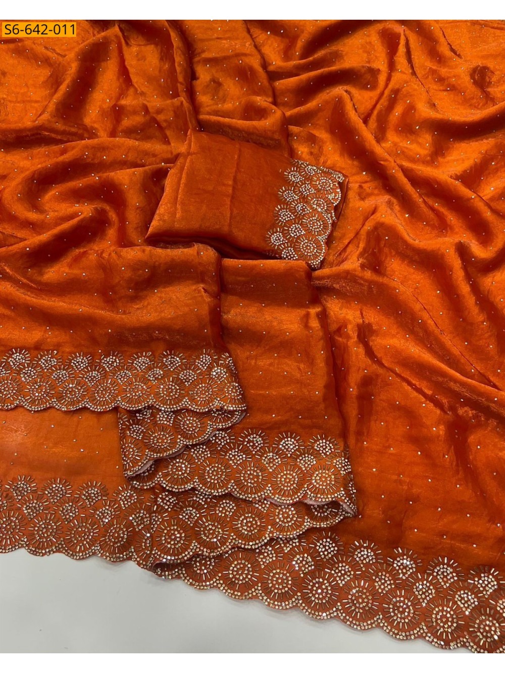 Fancy Space Soft Silk Saree