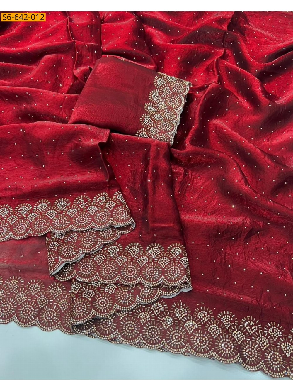 Fancy Space Soft Silk Saree