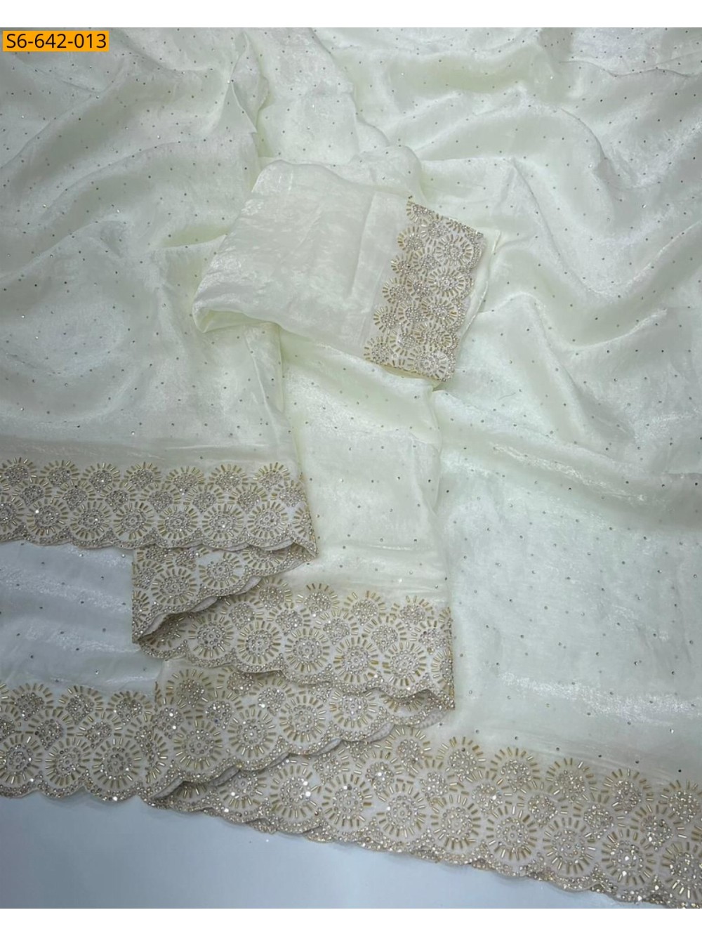 Fancy Space Soft Silk Saree