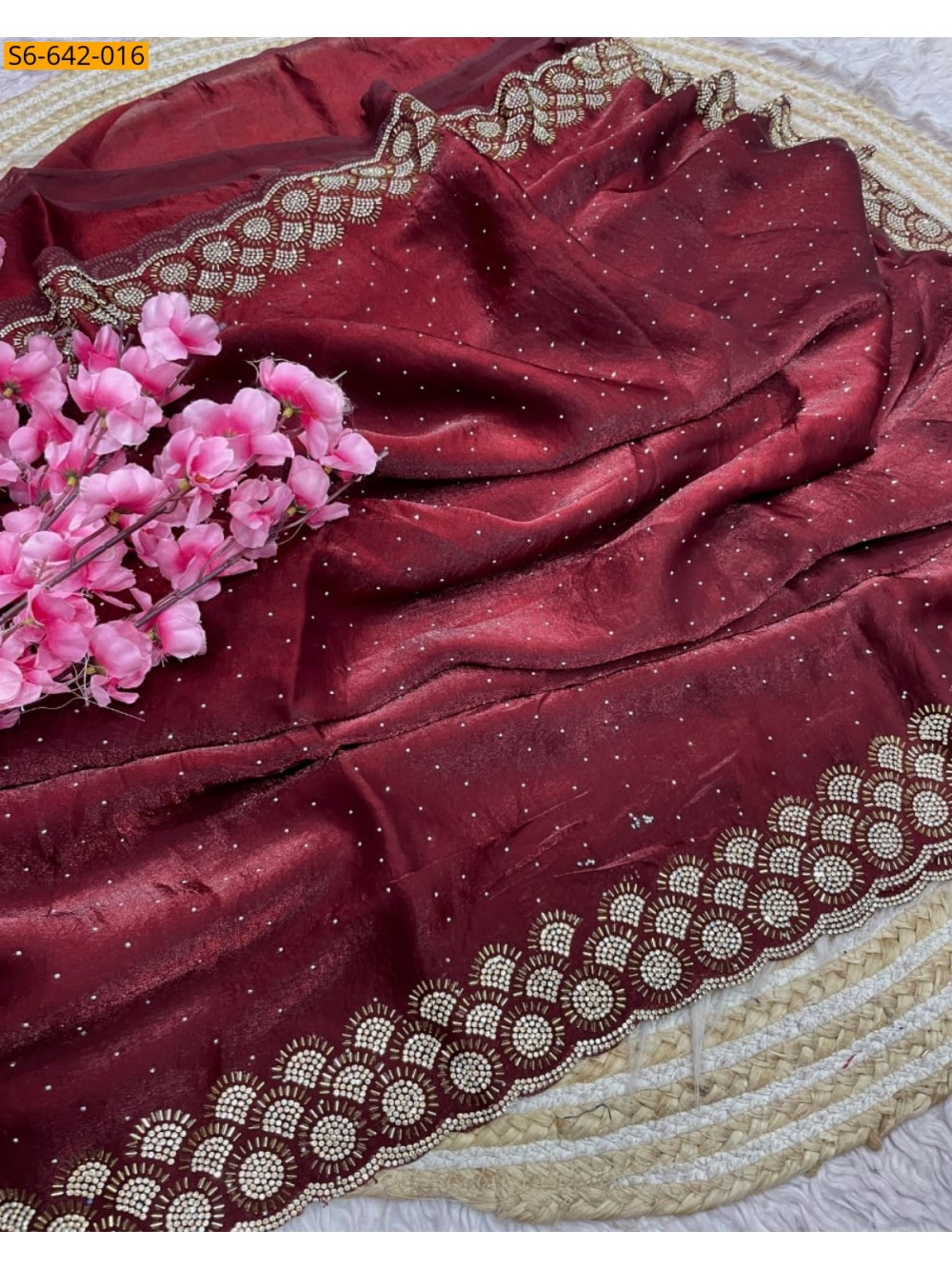 Fancy Space Soft Silk Saree