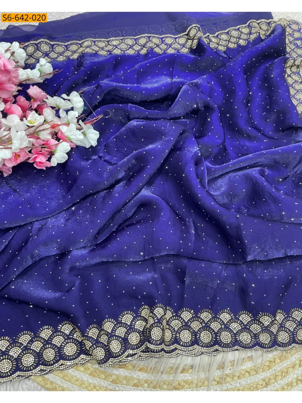 Fancy Space Soft Silk Saree