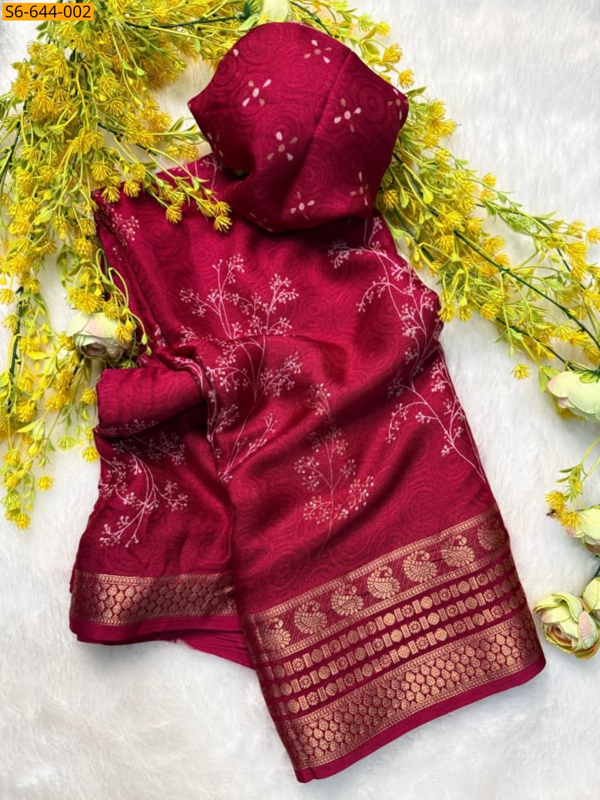 Pink Fancy marshmellow Saree