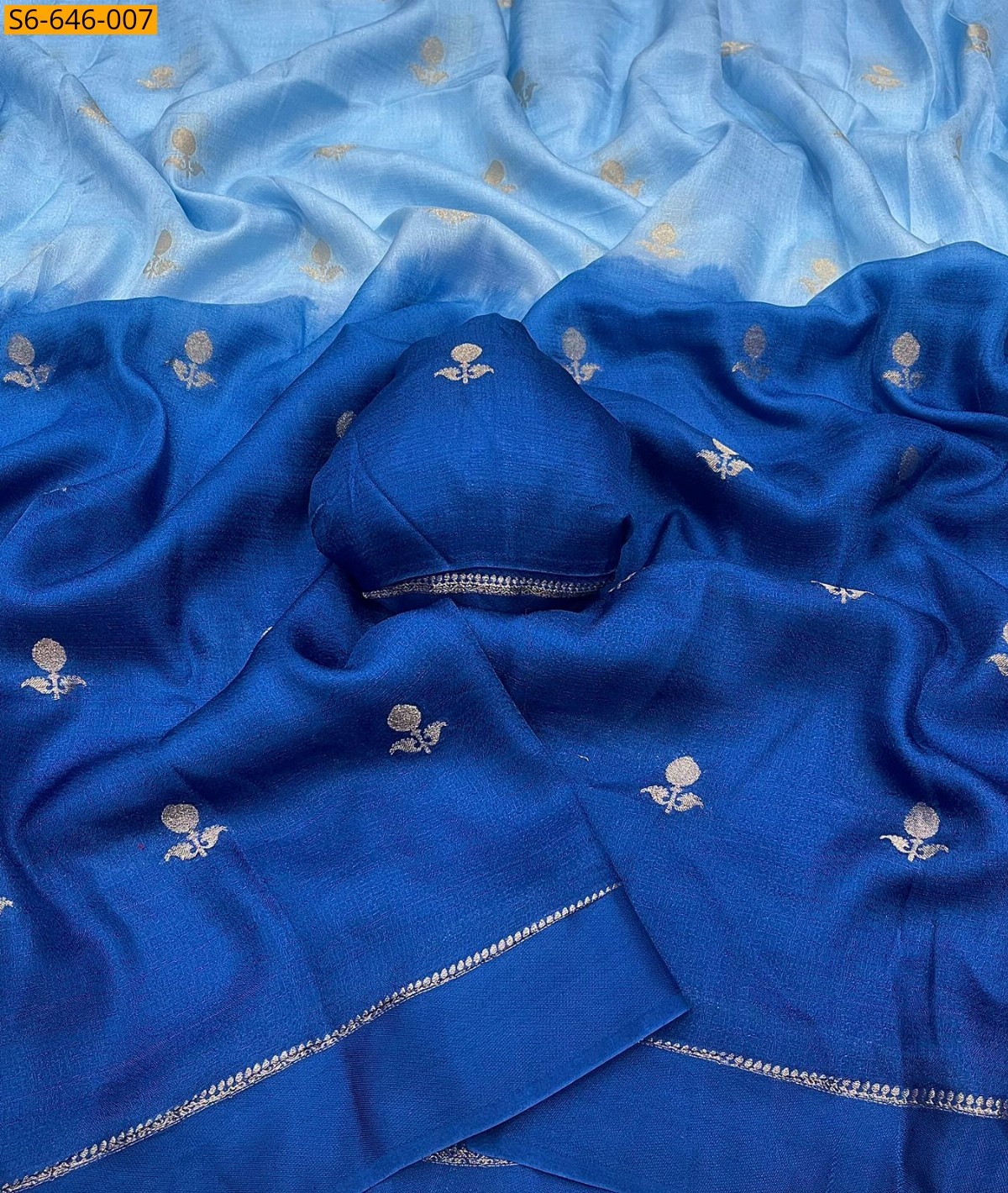 Multi color Fancy viscose khadi silk sarees