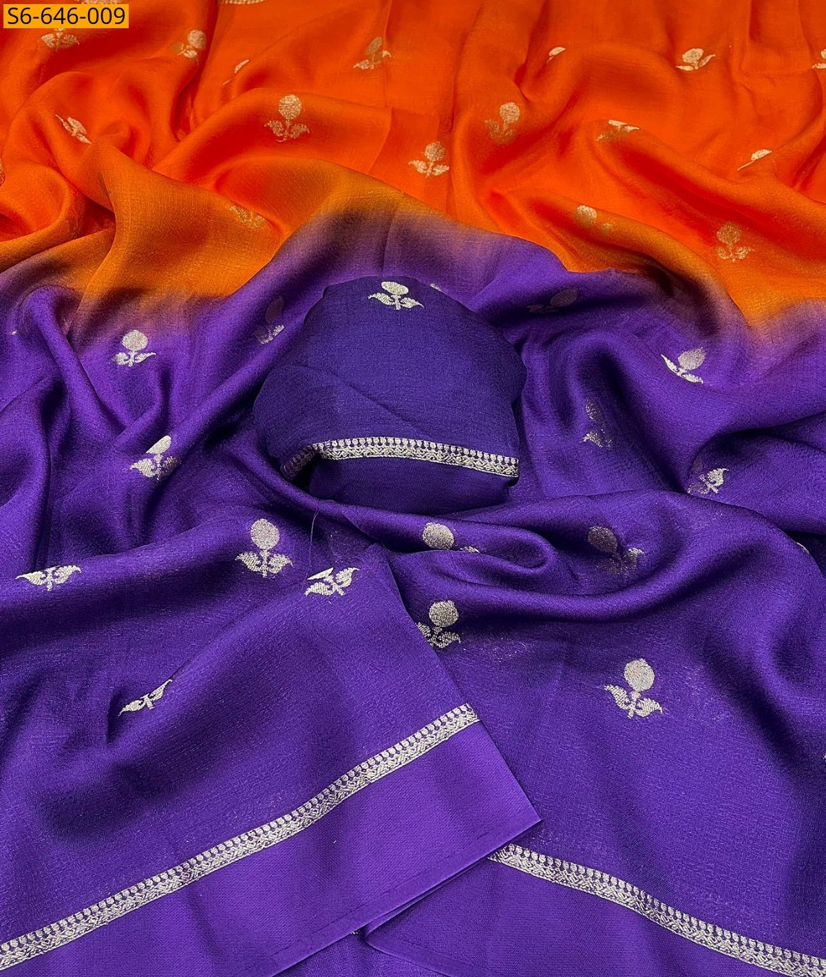 Multi color Fancy viscose khadi silk sarees