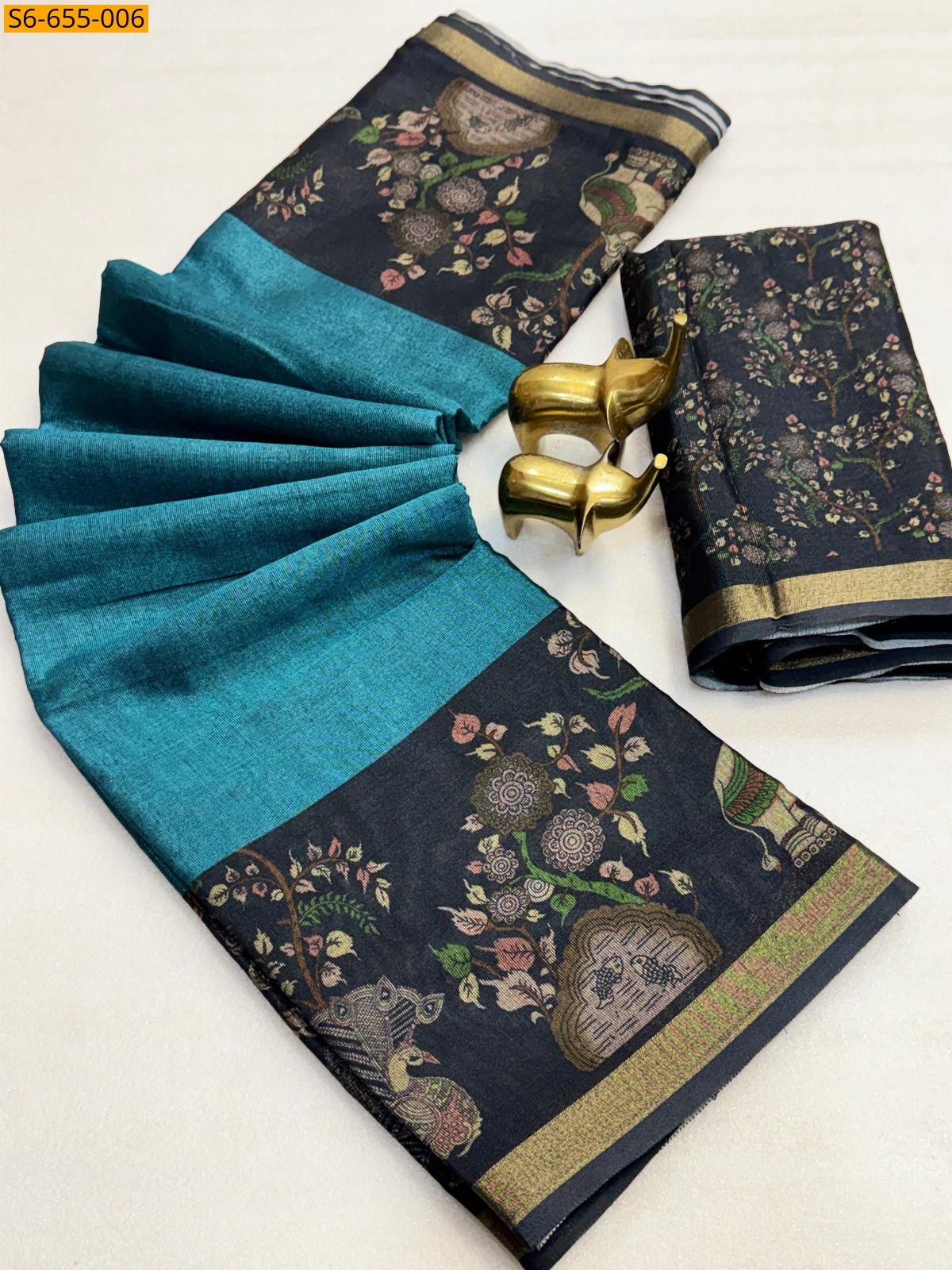 Fancy Gathan silk Saree