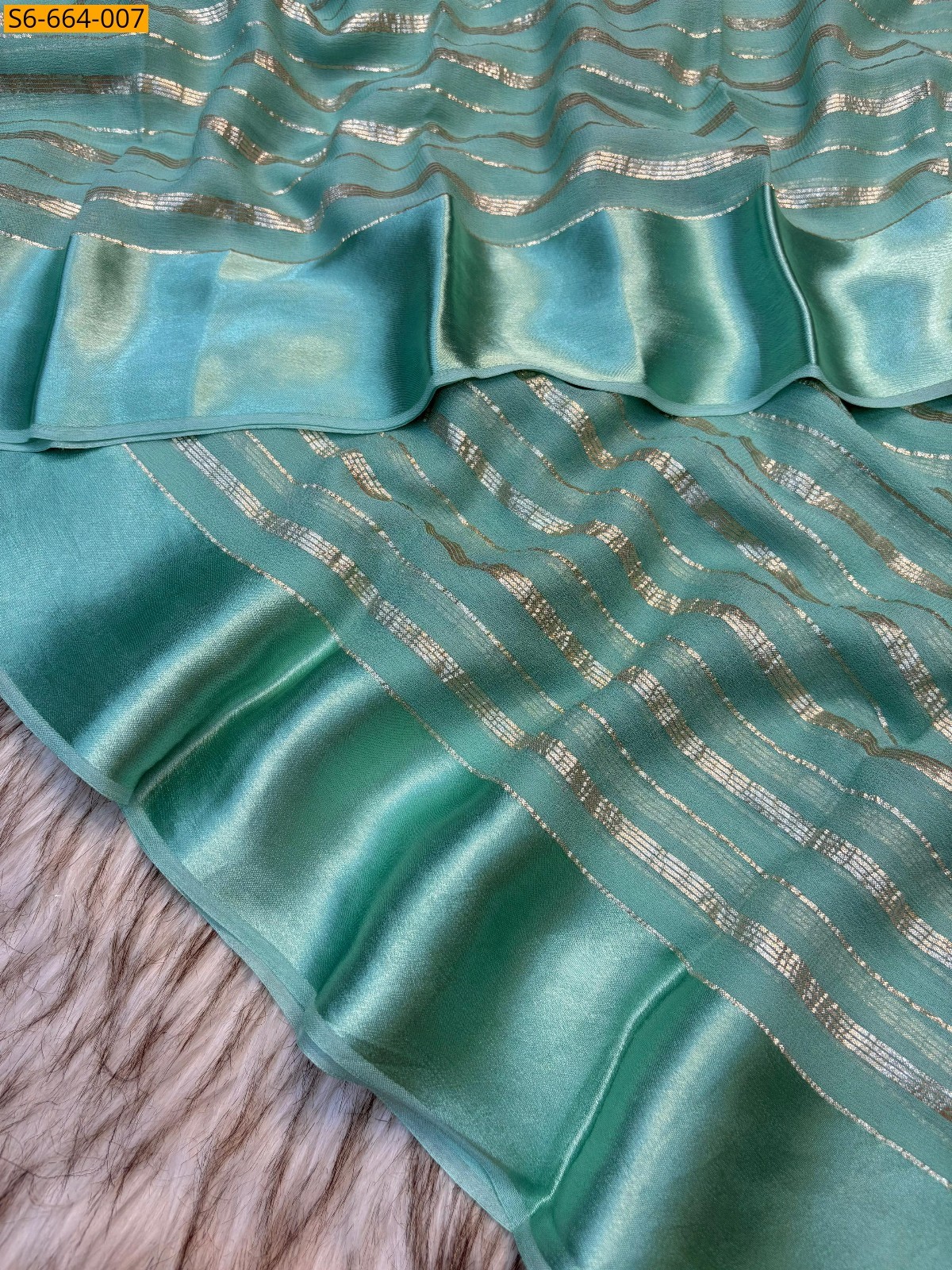 Blue Ancy Viscose saree