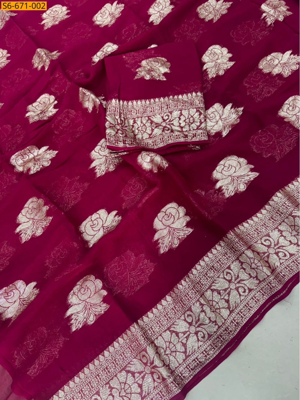 Viscose Georgette Saree