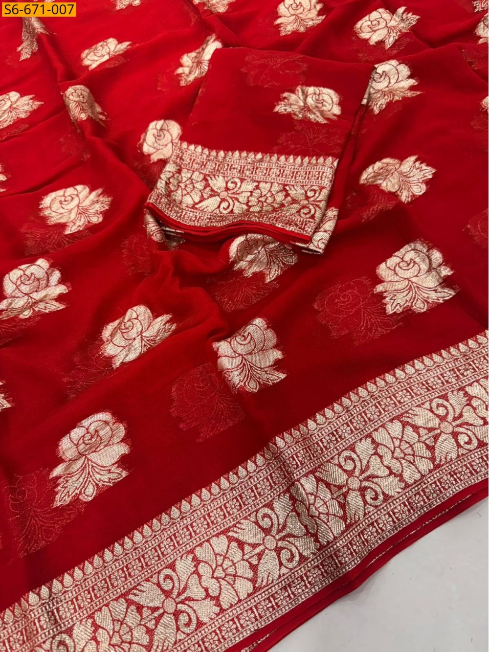 Viscose Georgette Saree