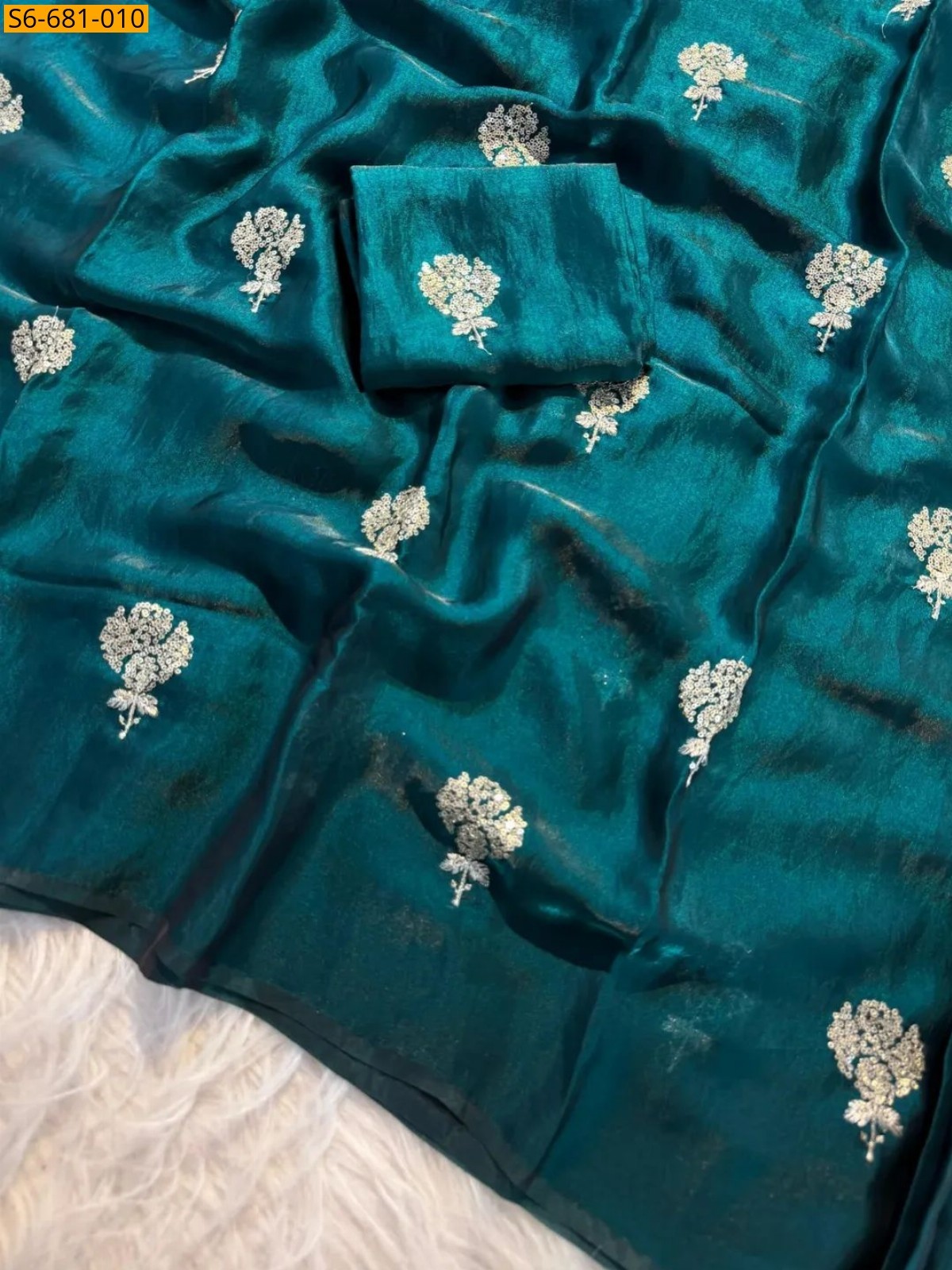 Blue Soft Space Silk Sarees