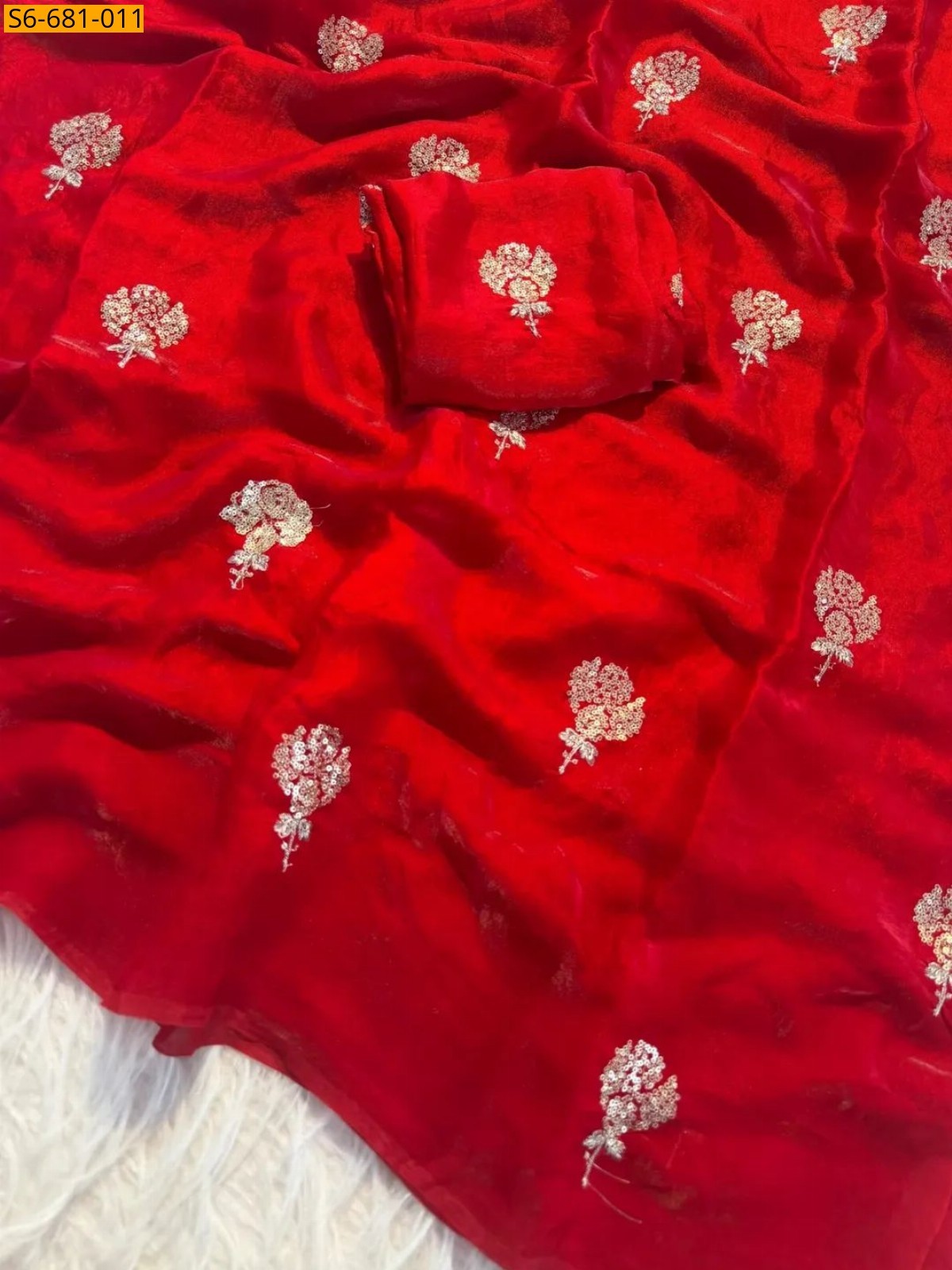 Dark Red Soft Space Silk Sarees