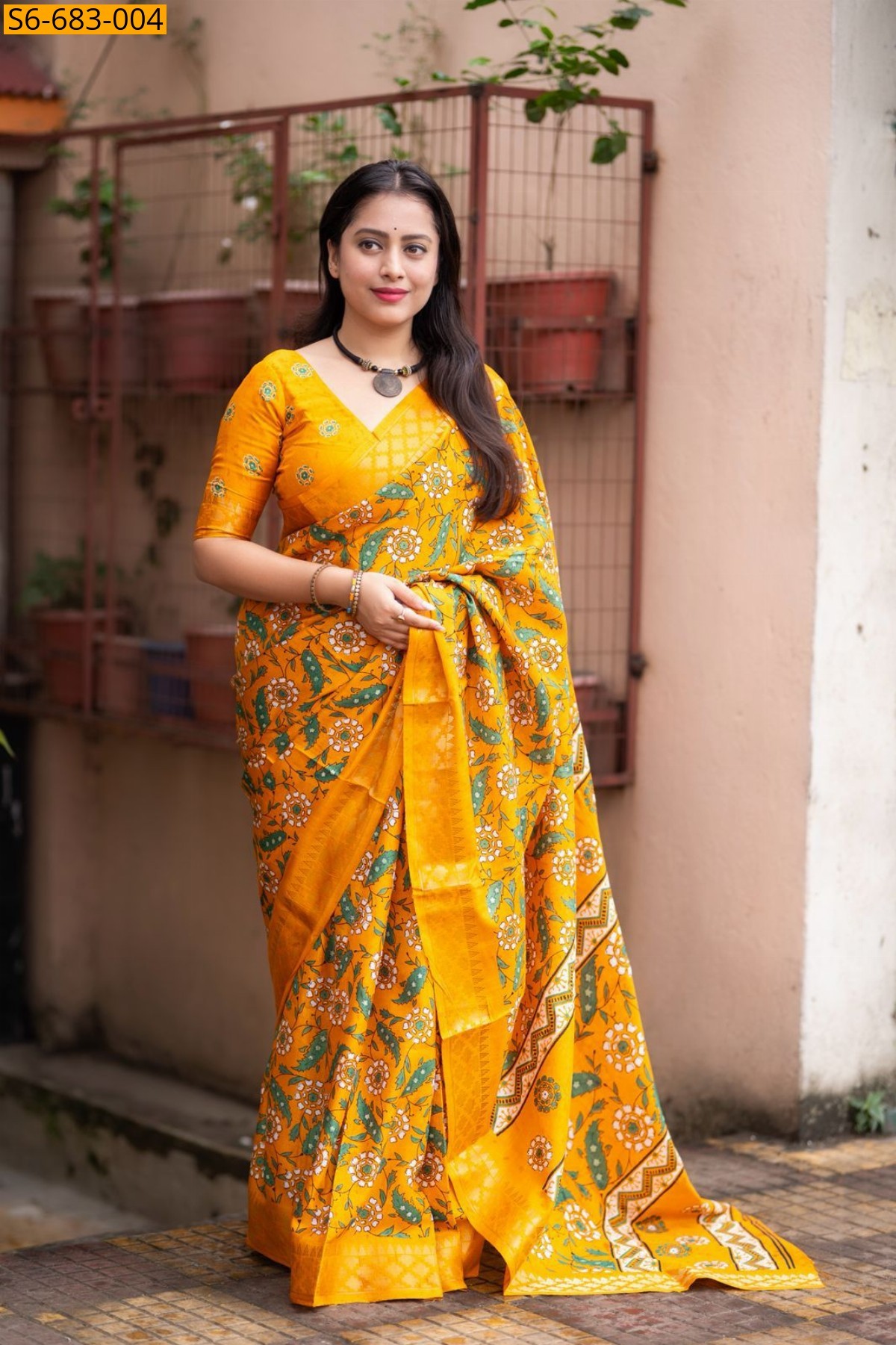 Yellow Fancy Soft Silk Sarees