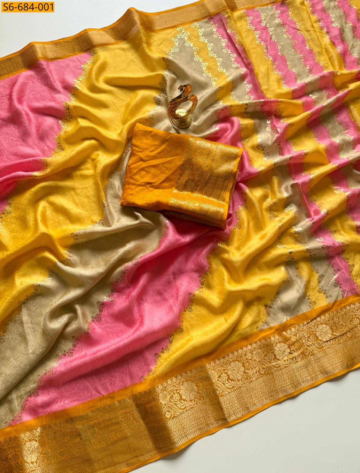 Multi Color Fancy Marshmellow Sarees