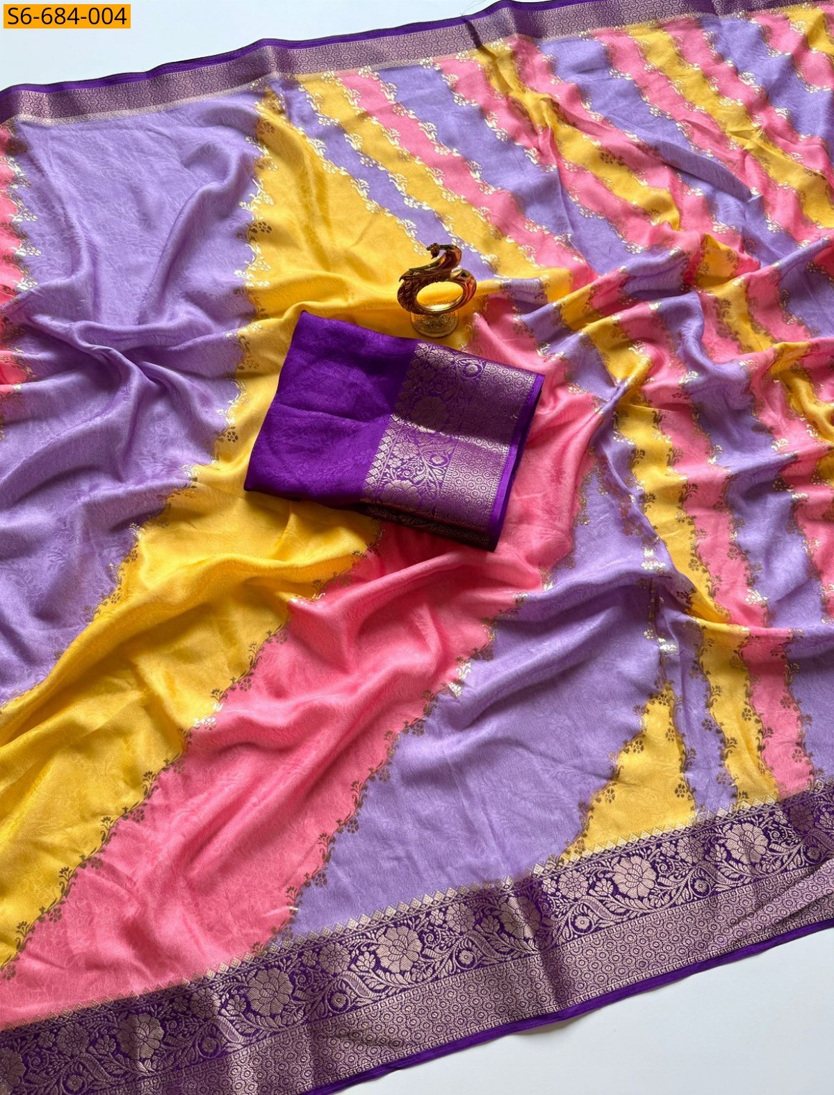 Multi Color Fancy Marshmellow Sarees