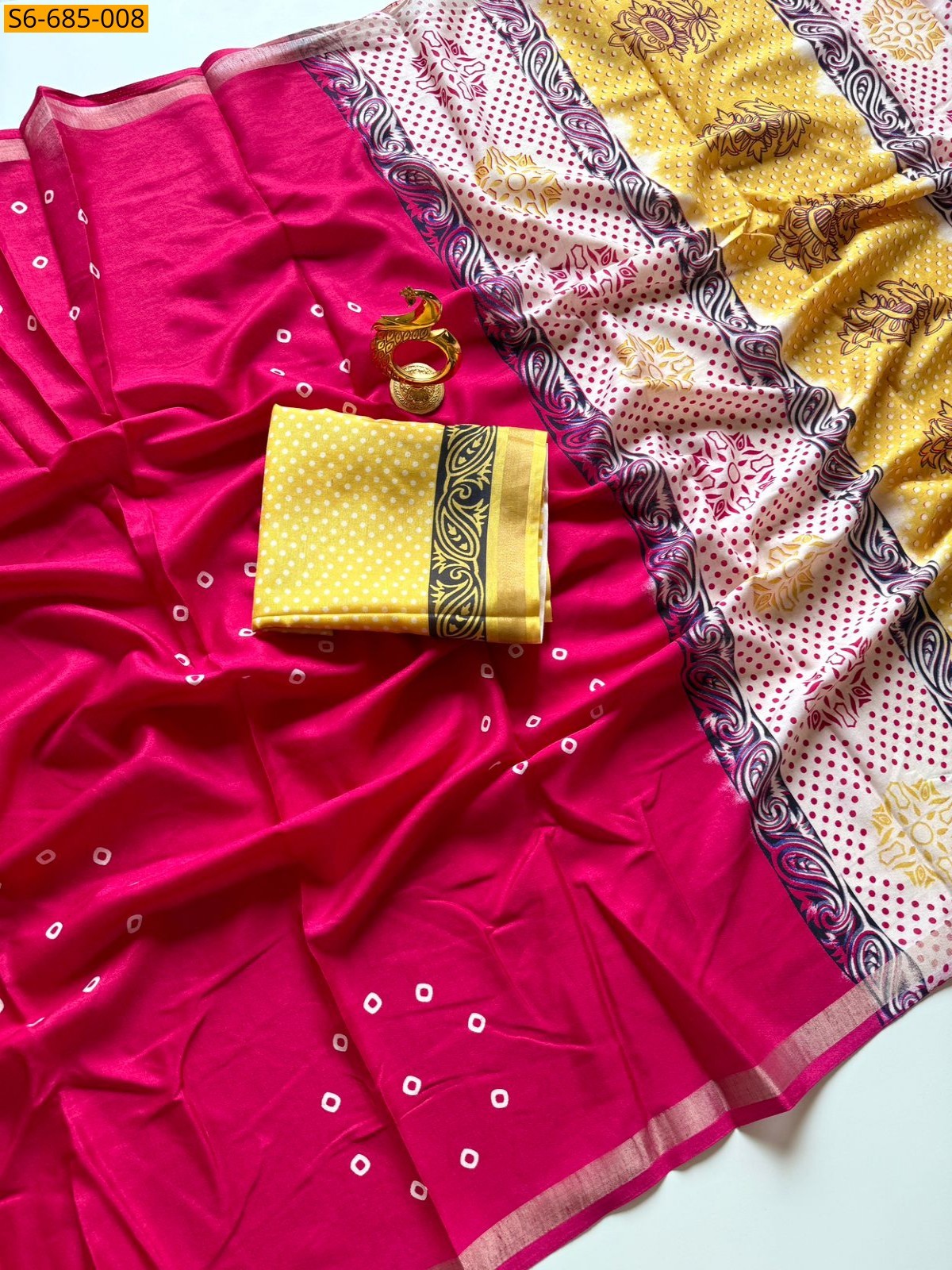 Pink Fancy mulmul cotton sarees