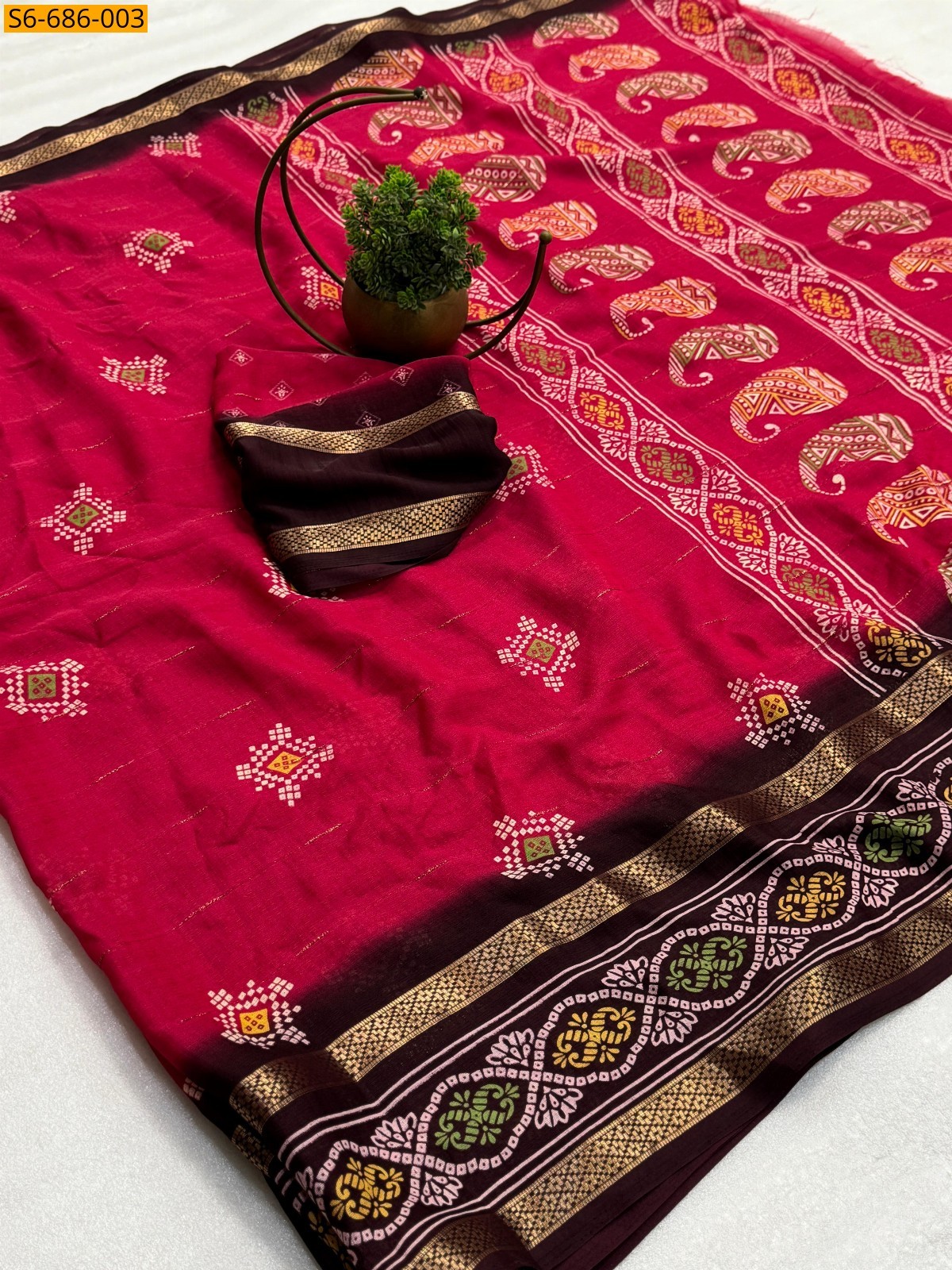 Pink Fancy Marshmellow Sarees