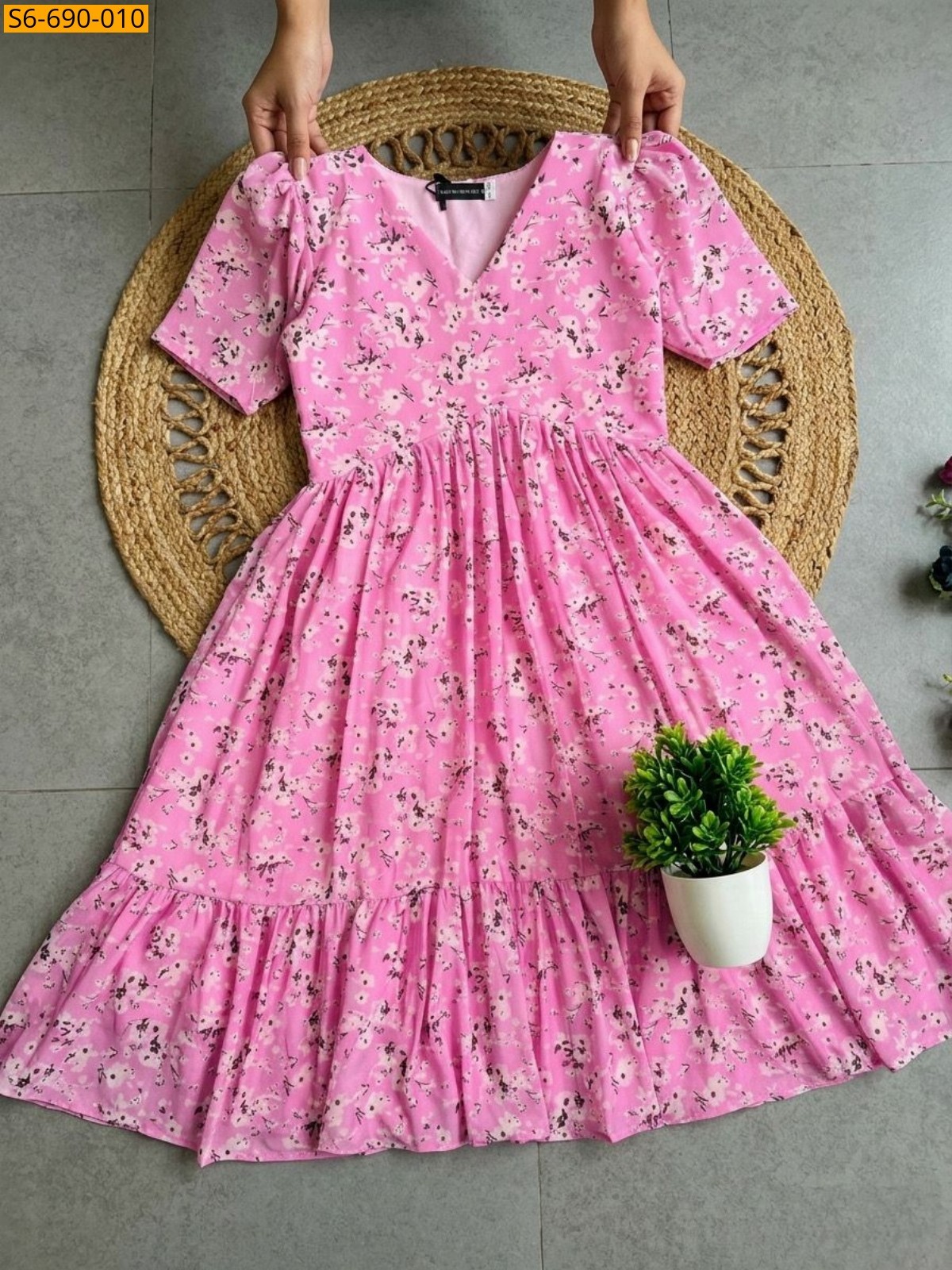 Pink Soft Cotton Maxi