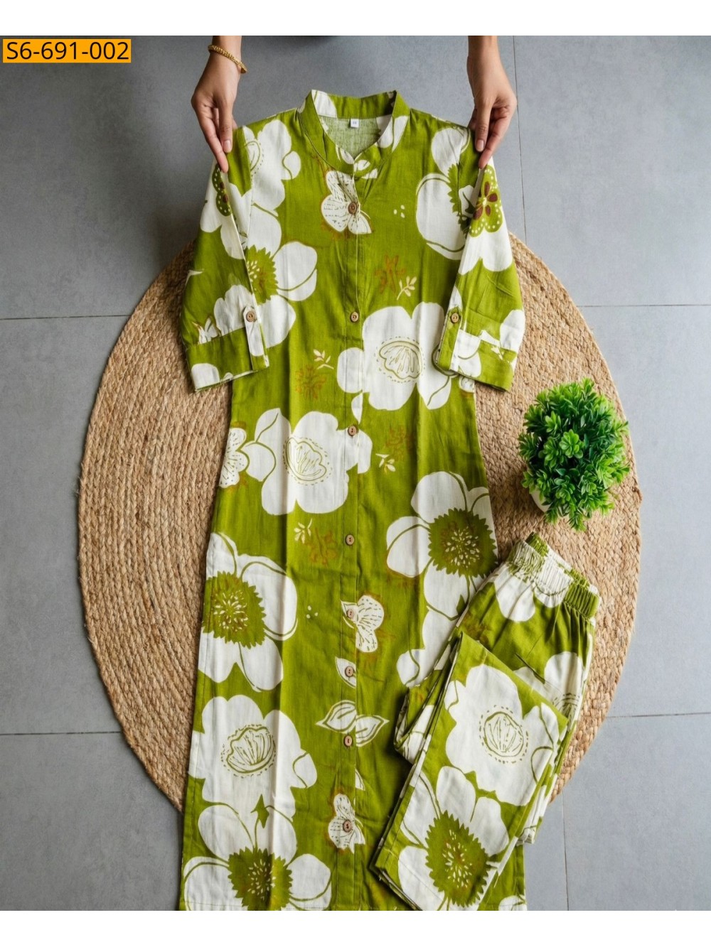 Fancy Bamboo Cotton Co Ord Set