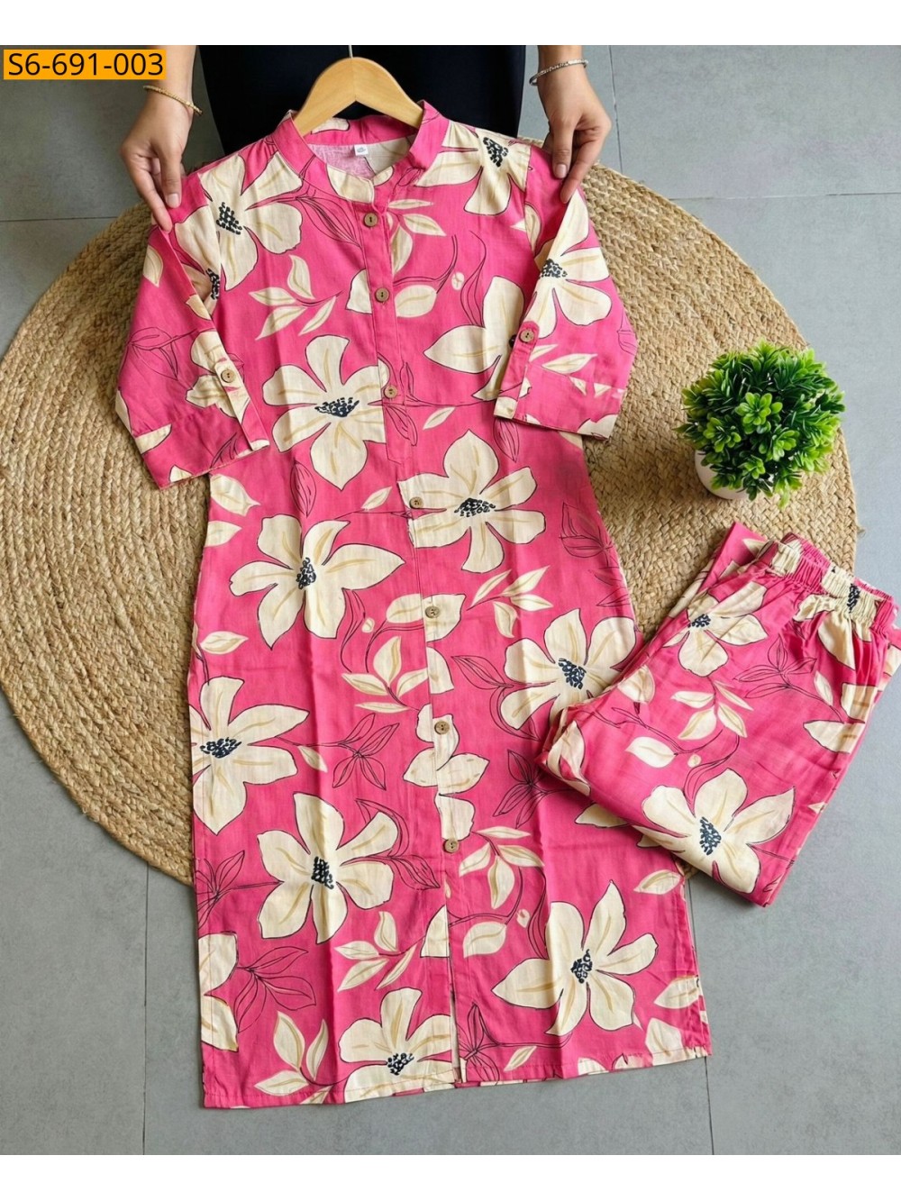 Fancy Bamboo Cotton Co Ord Set