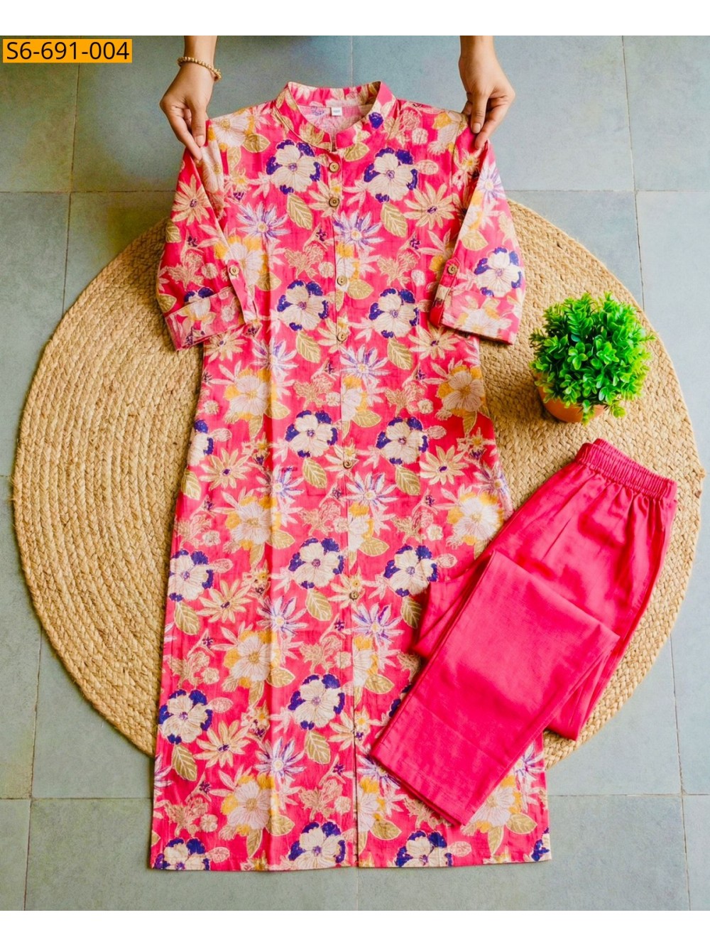 Fancy Bamboo Cotton Co Ord Set