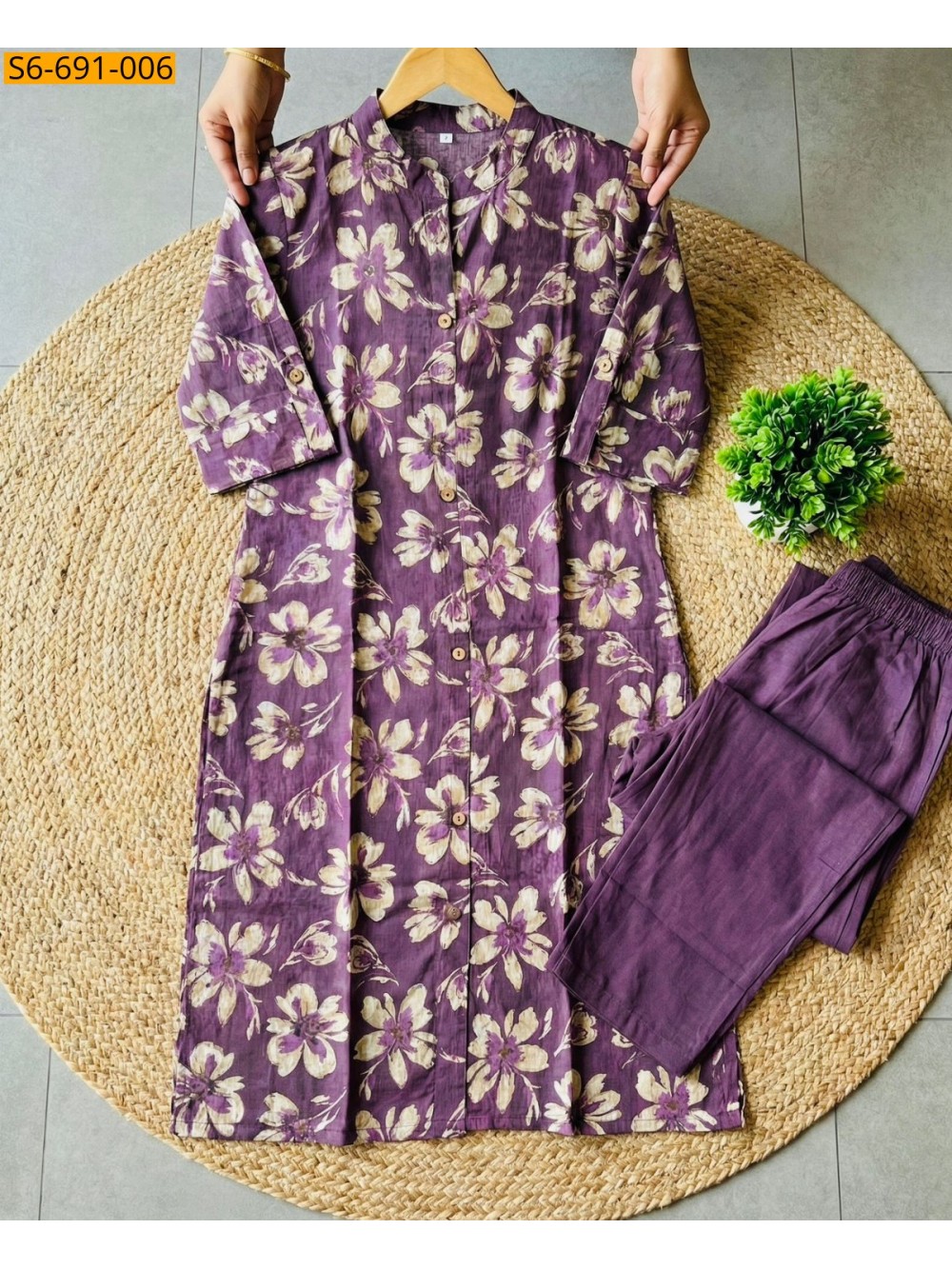 Fancy Bamboo Cotton Co Ord Set