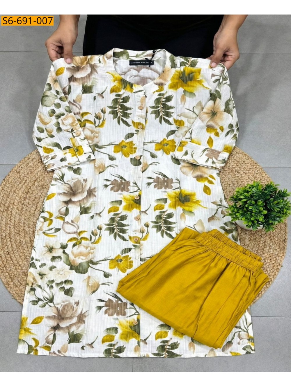 Fancy Bamboo Cotton Co Ord Set