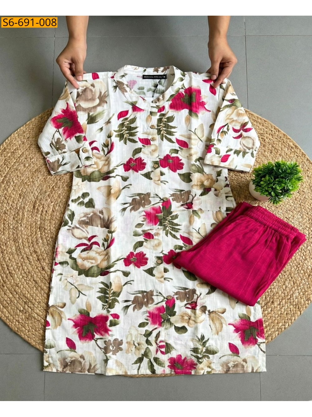 Fancy Bamboo Cotton Co Ord Set