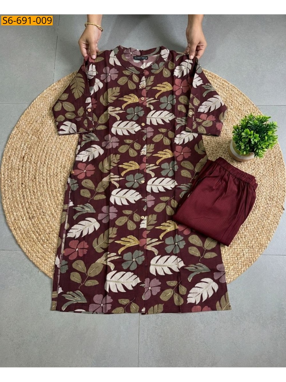 Fancy Bamboo Cotton Co Ord Set