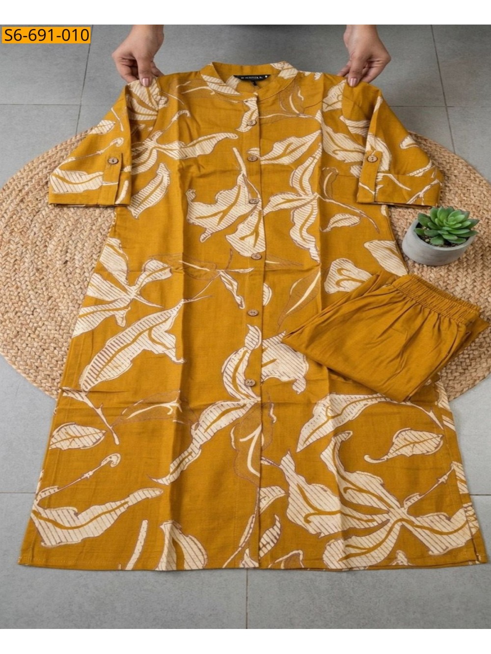 Fancy Bamboo Cotton Co Ord Set