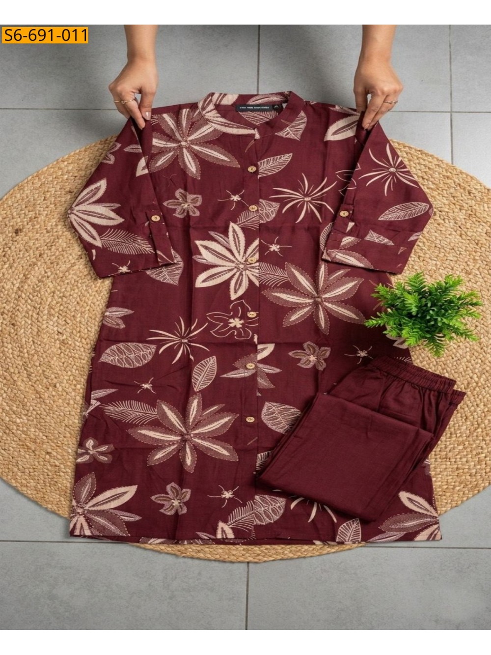 Fancy Bamboo Cotton Co Ord Set