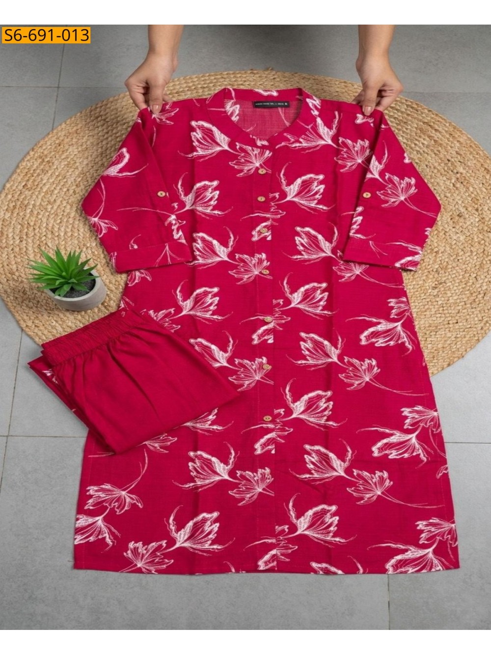 Fancy Bamboo Cotton Co Ord Set