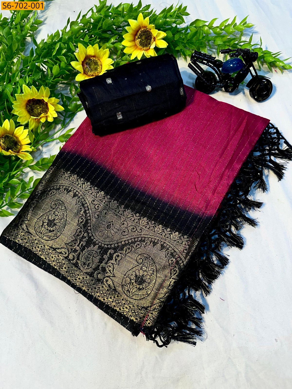 Pink Soft dola silk sarees