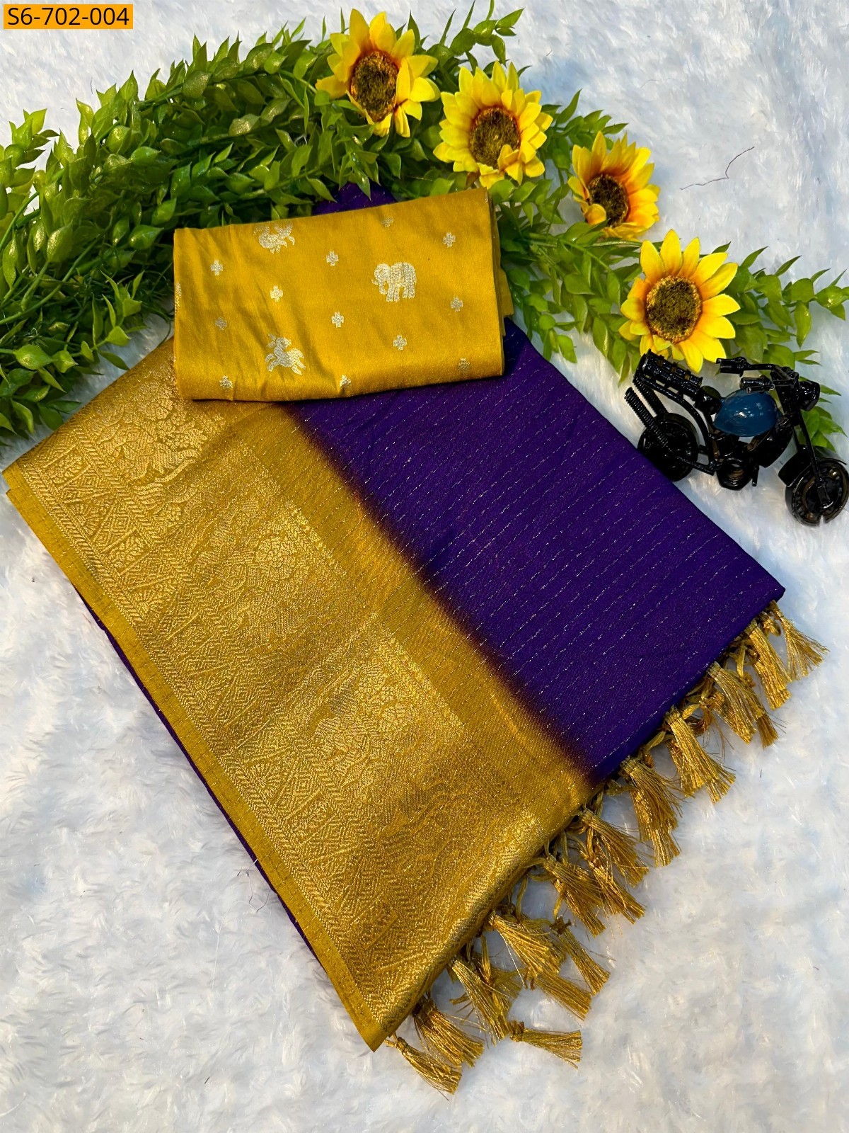 Violet Soft dola silk sarees