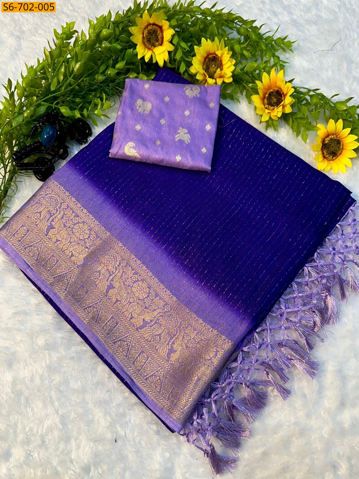 Violet Soft dola silk sarees