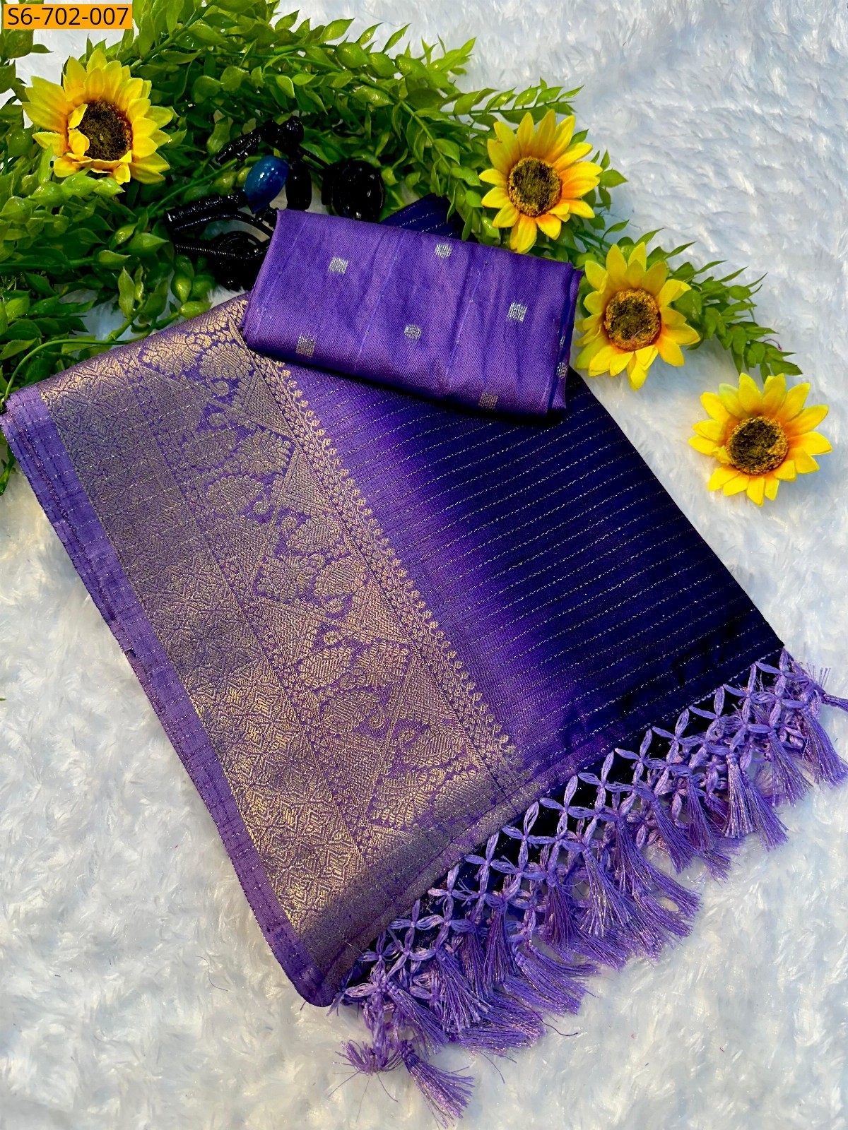 Violet Soft dola silk sarees