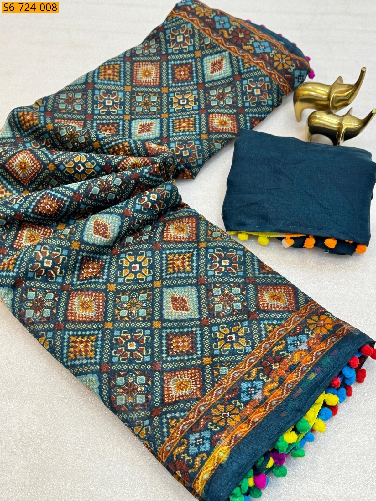 Morpitch Mulmul Soft Cotton Saree